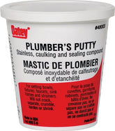 Oatey 48003 Plumbers Putty, Solid, Off-White, 414 mL Plastic Container